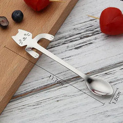 🐱☕ Stainless Steel Cat Teaspoons – Purr-fect for Every Sip! 😻🍵