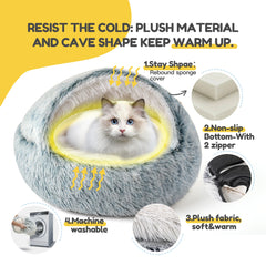 🐾 25'' Semi Enclosed Pet Bed 💤