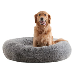 Calming Donut Dog Bed for Large Dogs
