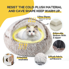 Comfortable Semi-enclosed Cat Nest