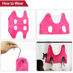 Pet Grooming Hammock Restraint Helper Bag