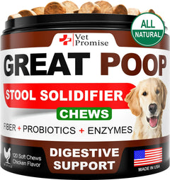 💩🐶 Great Poop™ – Probiotics  Fiber Chews for Happier Tummies!