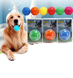 LED Light-Up Dog Training Chew Ball